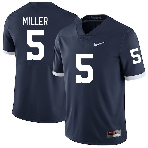 Penn State Nittany Lions #5 Cam Miller College Football Jerseys Stitched Sale-Retro